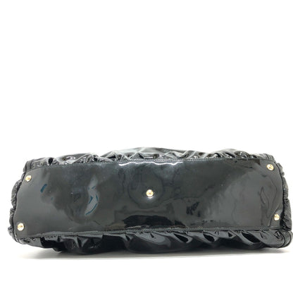 Gucci Black Patent Leather Tote Bag