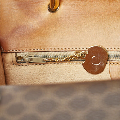 Celine Macadam Handbag Brown PVC Leather Ladies