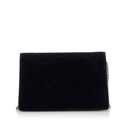 Gucci Dionysus Chain Shoulder Bag 476432 Black Suede Ladies GUCCI