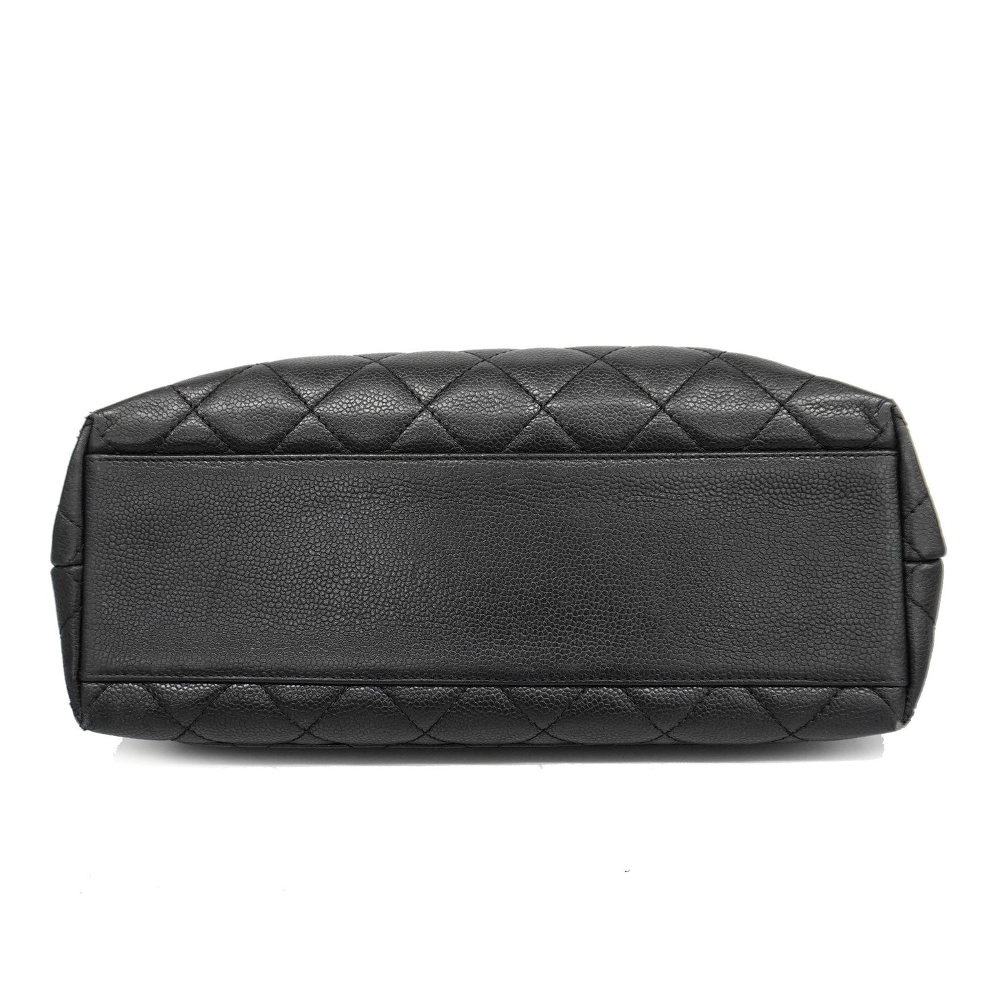 CHANELAuth  Matelasse Handbag Women's Caviar Leather Black