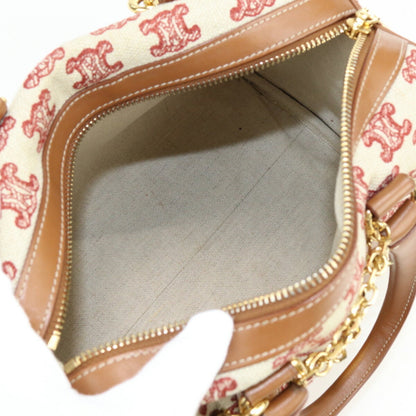 Celine Small Boston Bag Triomphe 19365 2CS8 Canvas Ladies