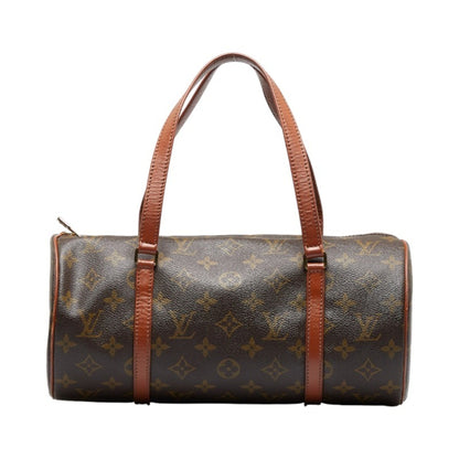 LOUIS VUITTON Monogram Papillon 30 [Old] HandBag M51385 Brown PVC Leather Ladies