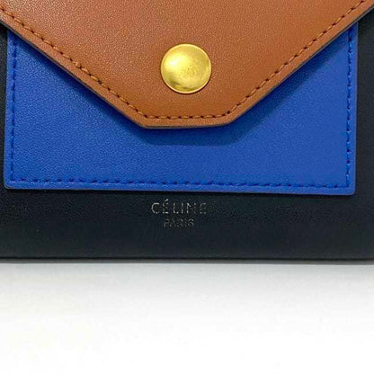 Celine Women's Leather Wallet [tri-fold] Black,Blue,Brown