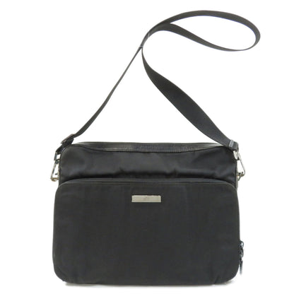 Gucci 002058 Plate Shoulder Bag Nylon Ladies GUCCI