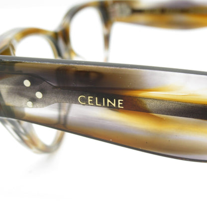 Celine Date Glasses Glasses Frame Brown Plastic 50040I 055[50]