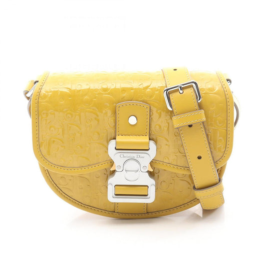 Christian Dior Yellow Patent Leather Shoulder Bag ()