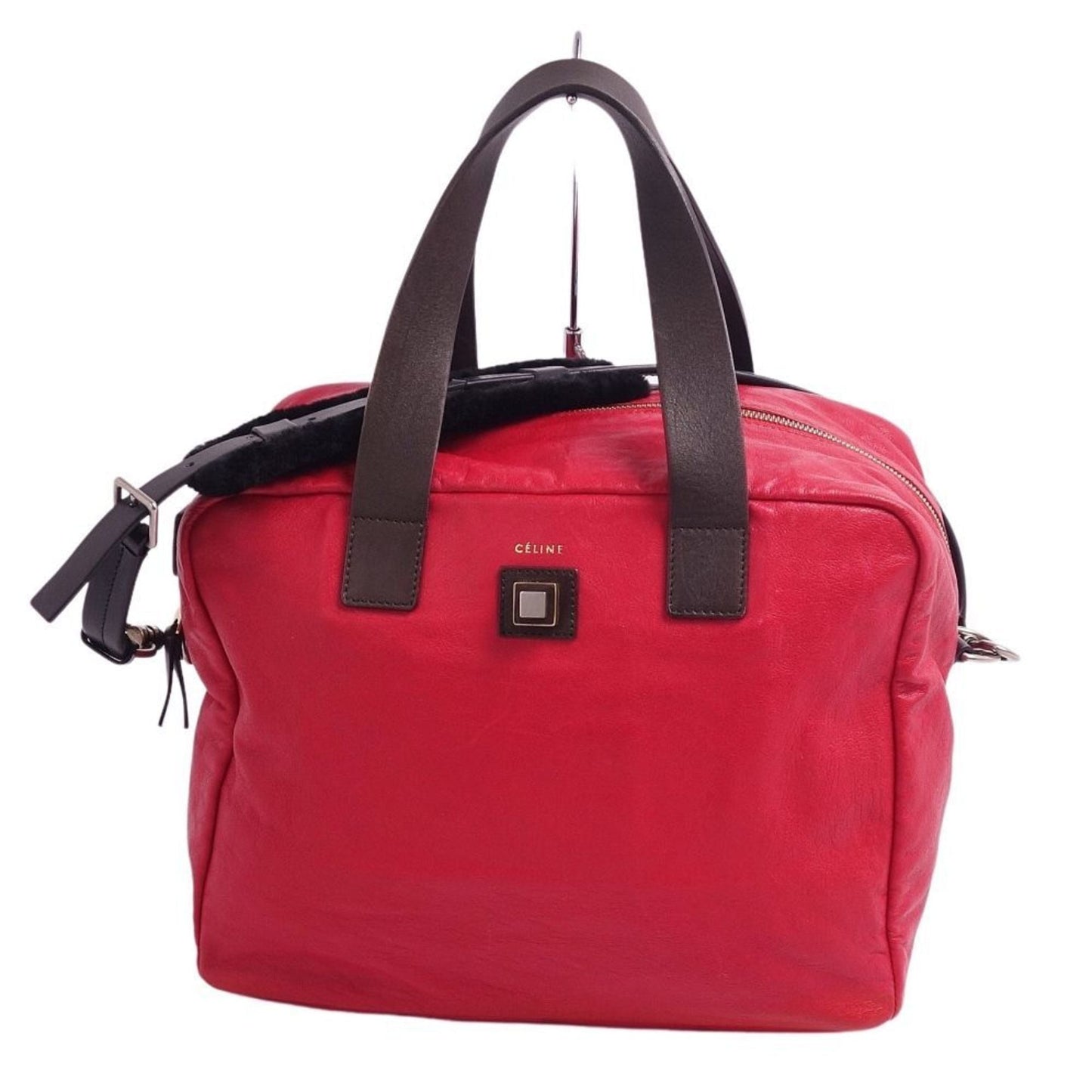 Celine bag Phoebe period 2way handbag shoulder ladies red