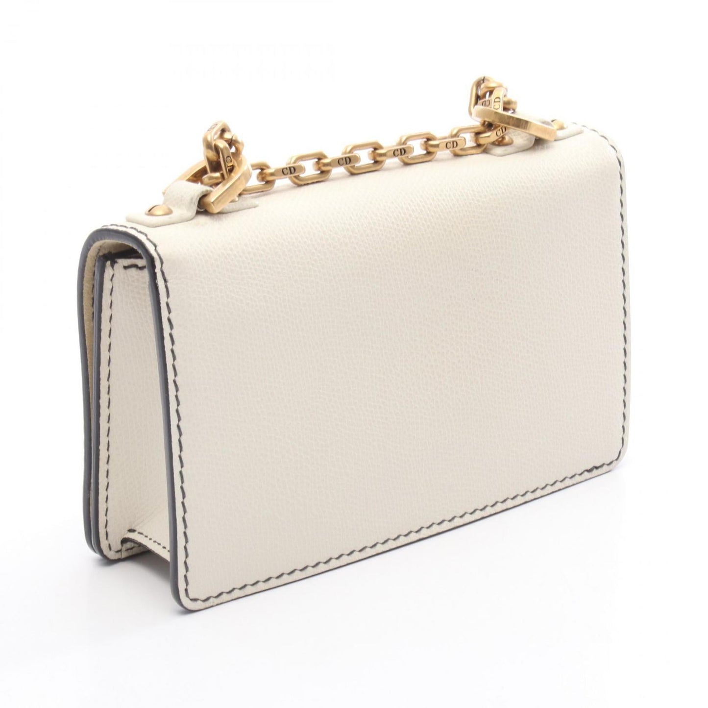 Christian Dior White Leather Shoulder Bag ()