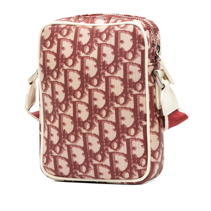 Christian Dior Red Color White Pvc Leather Shoulder Bag ()