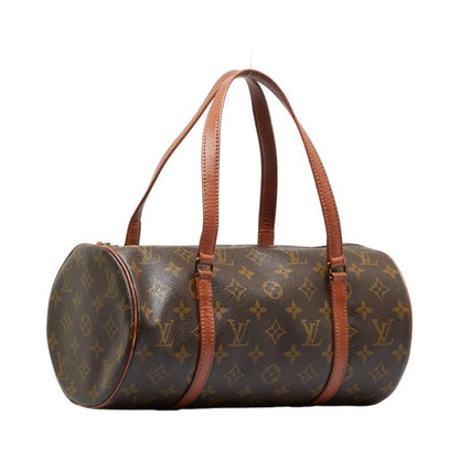 LOUIS VUITTON Monogram Papillon 30 [Old] HandBag M51385 Brown PVC Leather Ladies