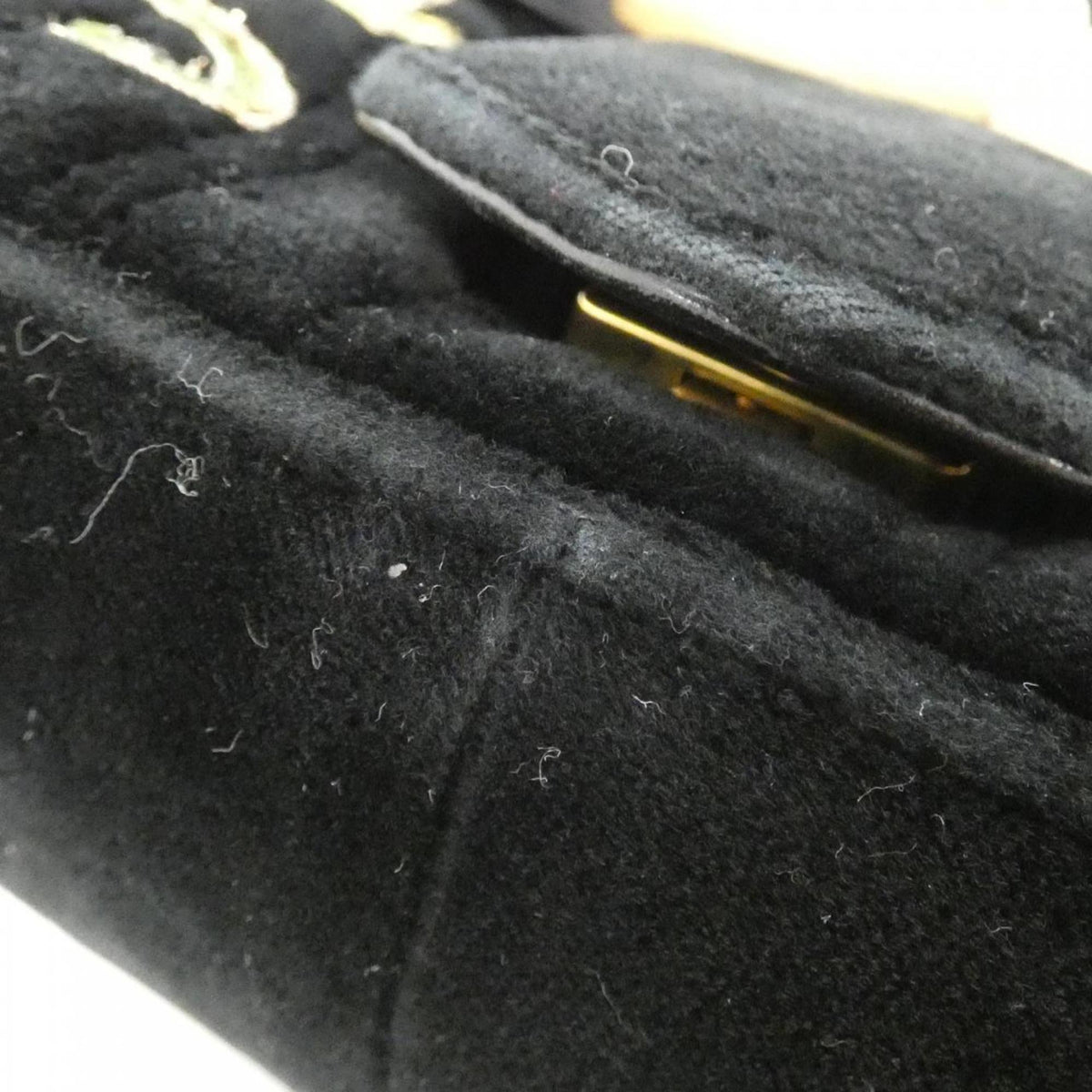 Gucci Gg Marmont Black Velvet Shoulder Bag