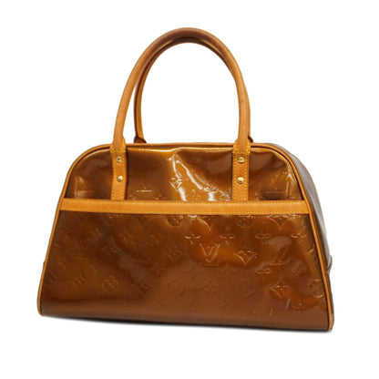 Louis VuittonAuth  Monogram Vernis Tompkins Square M91103 Women's Handbag Bronze