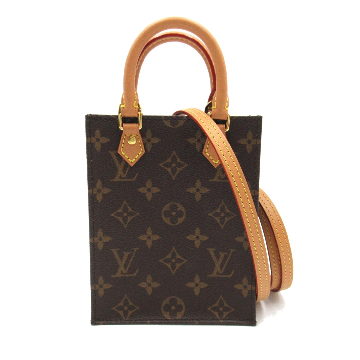 Louis Vuitton Petit Sac Plat Brown Monogram PVC coated canvas M81295