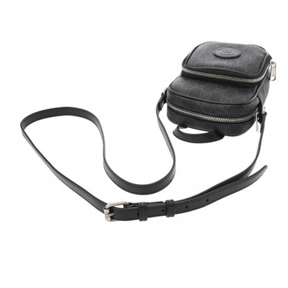 Gucci Black Pvc Leather Shoulder Bag