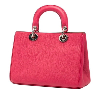 Christian Dior Pink Leather Handbag Shoulder Bag ()