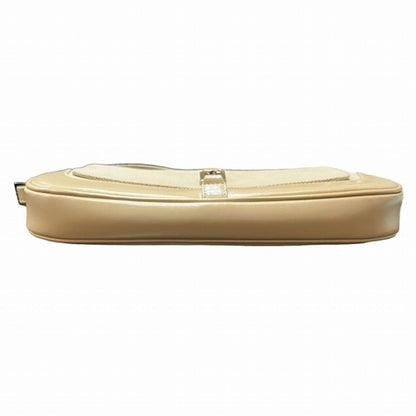 Gucci Jackie Beige Canvas Leather Shoulder Bag