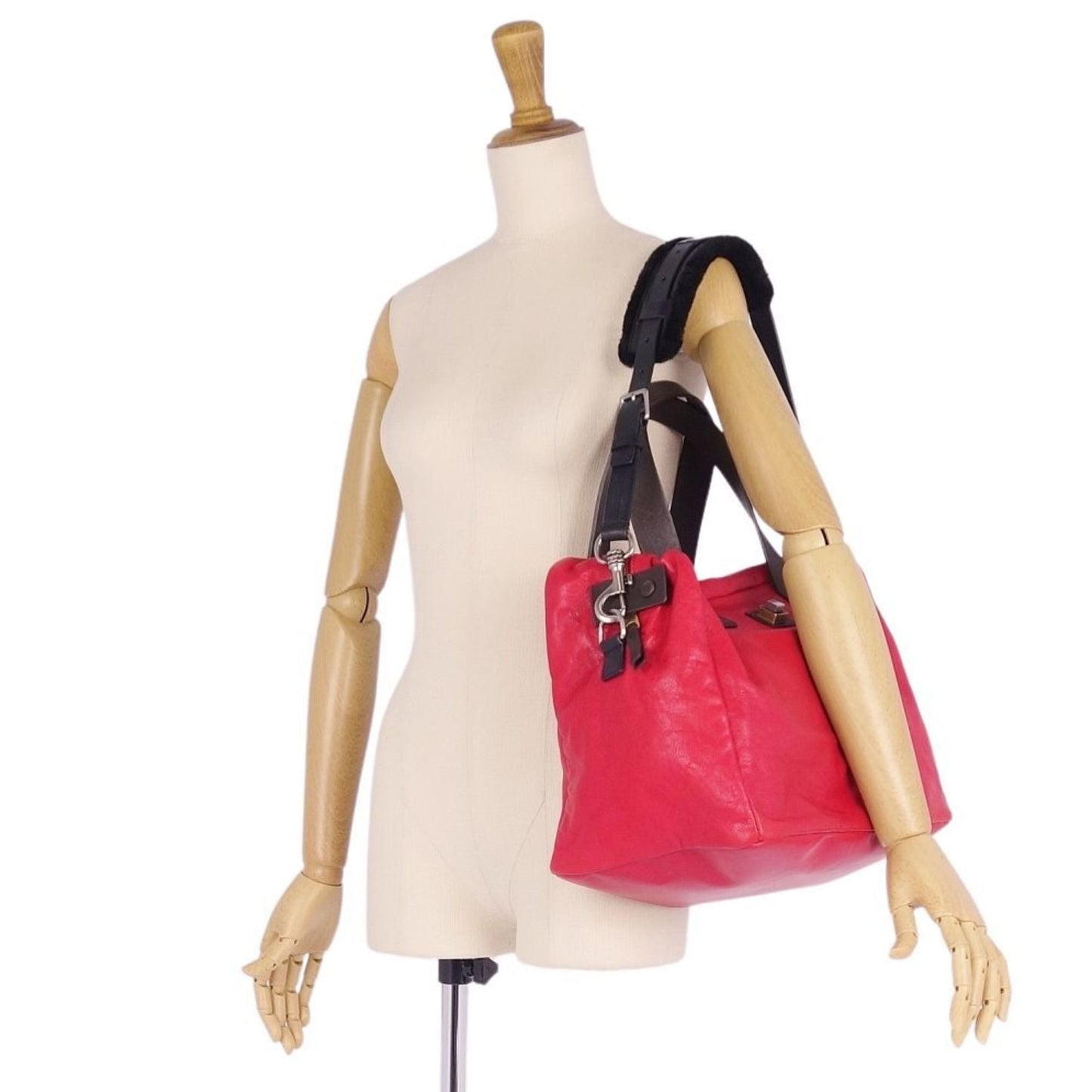 Celine bag Phoebe period 2way handbag shoulder ladies red