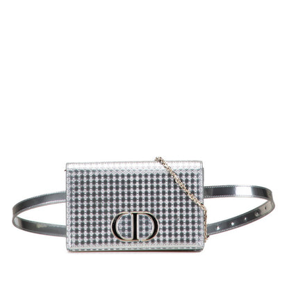 Christian Dior Silver Leather Shoulder Bag ()