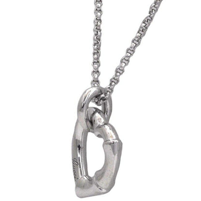 Gucci Necklace Silver Bamboo 393395 J8400 0702 Ag 925 GUCCI Heart Ladies Pendant