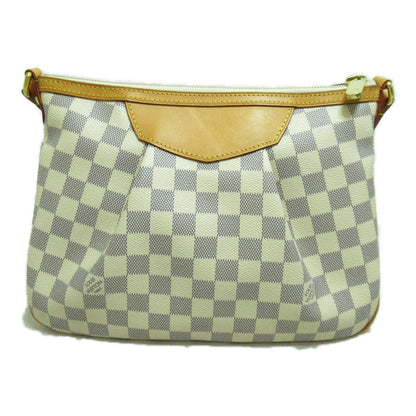 Louis Vuitton SiracusaPM Shoulder Bag Ivory Damier Azur PVC coated canvas N41113