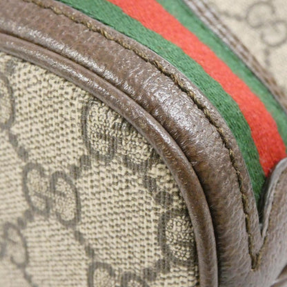 Gucci Ophidia Beige Brown Gg Supreme Leather Shoulder Bag