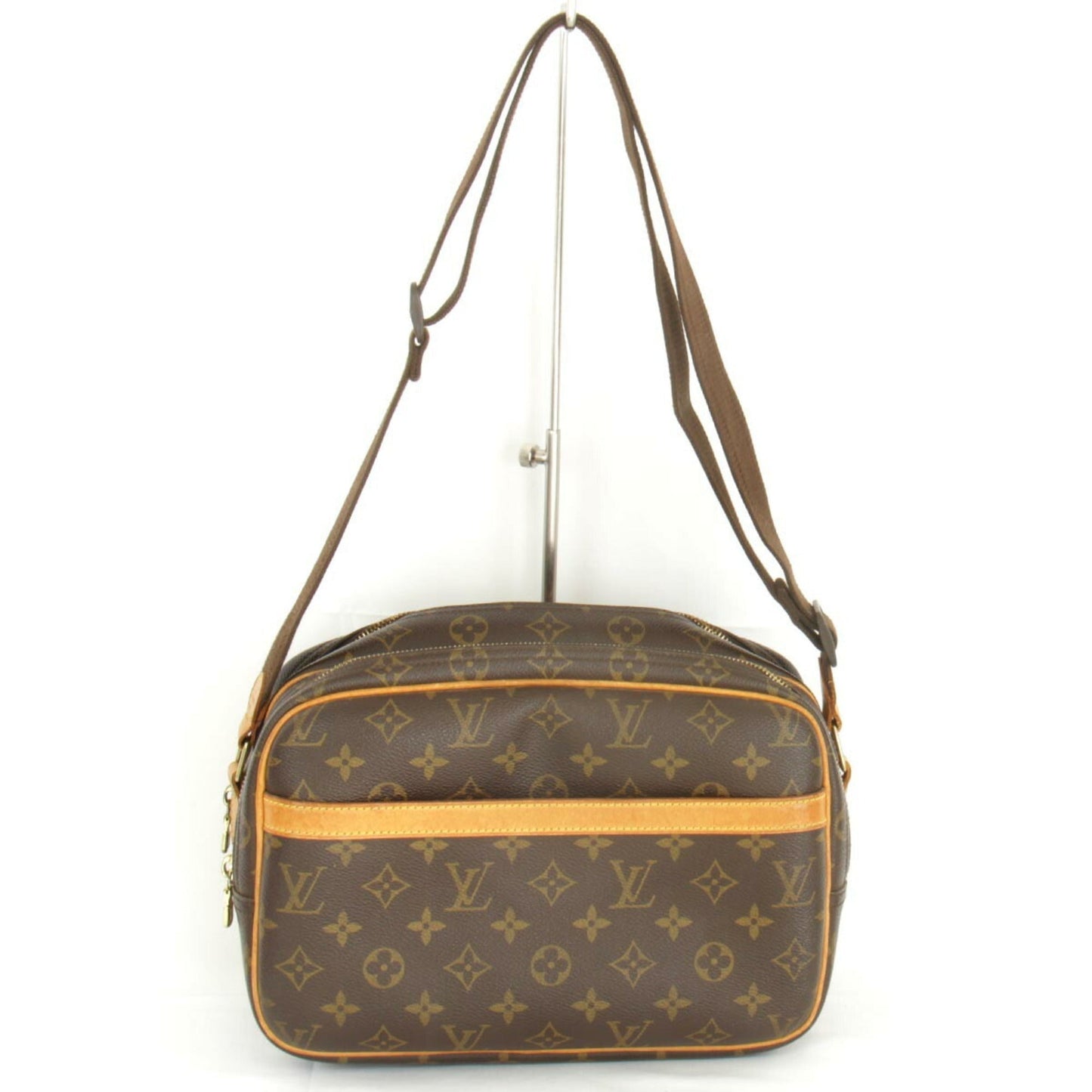 LOUIS VUITTON Reporter PM M45254 Shoulder Bag Monogram Canvas Women's