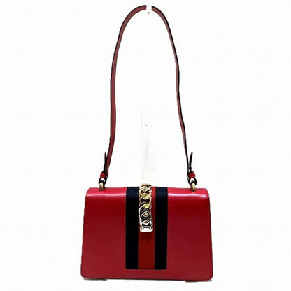 Gucci Red Color Leather Shoulder Bag