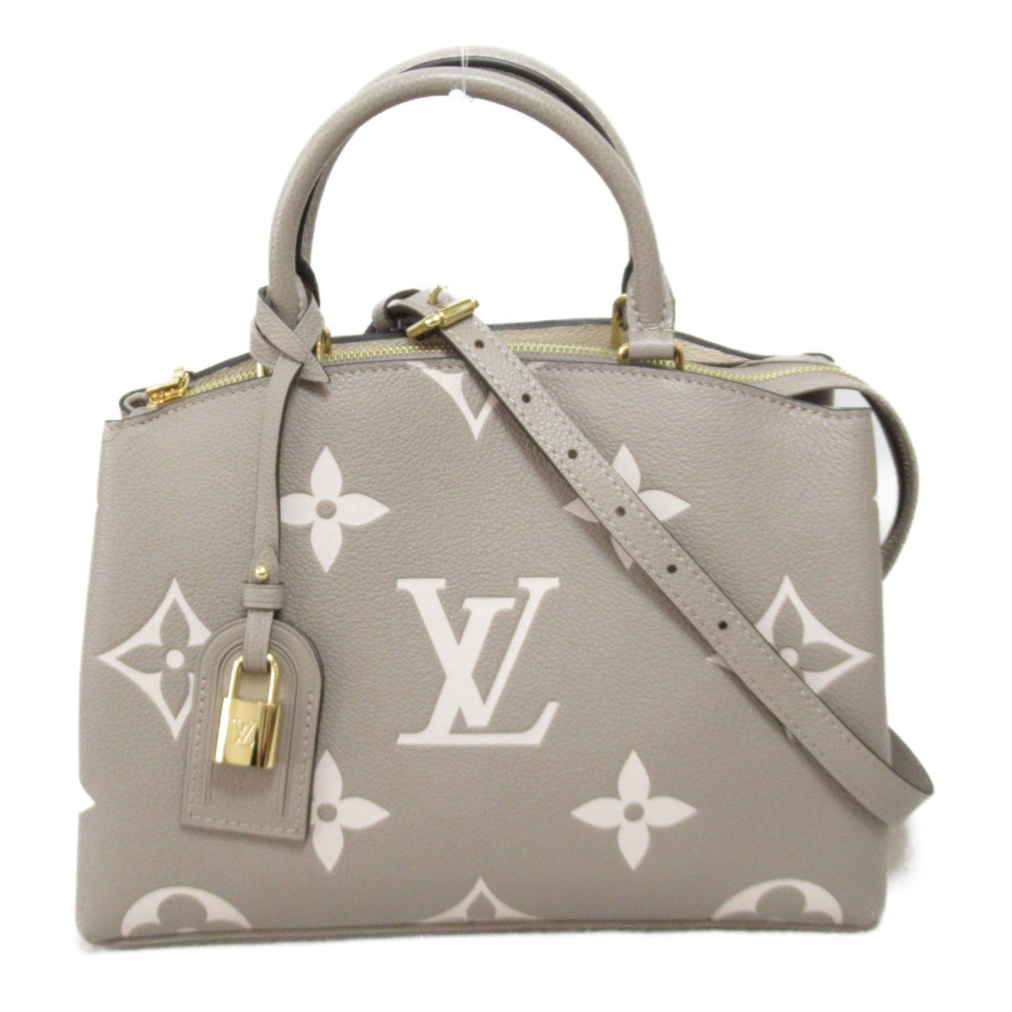 LOUIS VUITTON Petit Palais PM 2wayShoulder Bag Gray Turtrail claims Monogram empreinte leather M58914