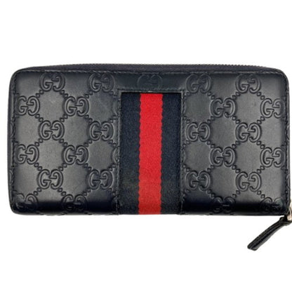 Gucci Black Pvc Long Wallet (Bi-Fold)