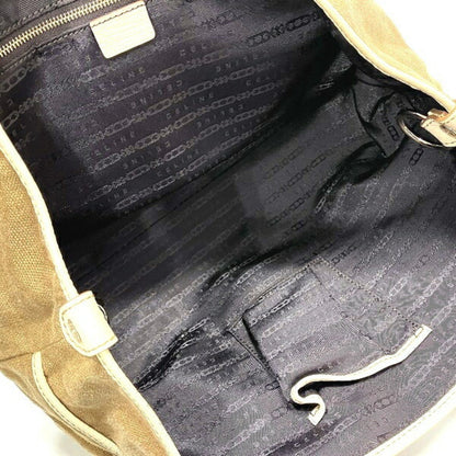 Celine Canvas Triomphe Charm Fringe Bag Handbag Ladies
