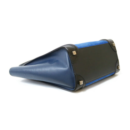 Celine Luggage Micro Handbag Blue Ladies