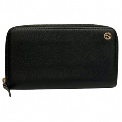 Gucci Black Leather Long Wallet (Bi-Fold) ()