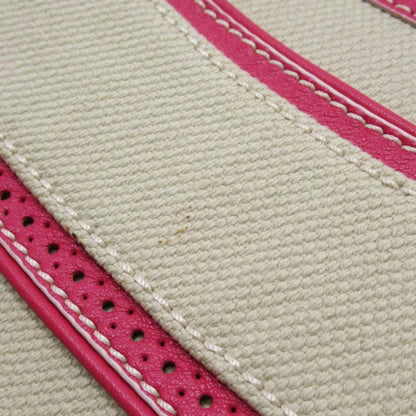 Celine handbag boogie bag beige pink canvas leather