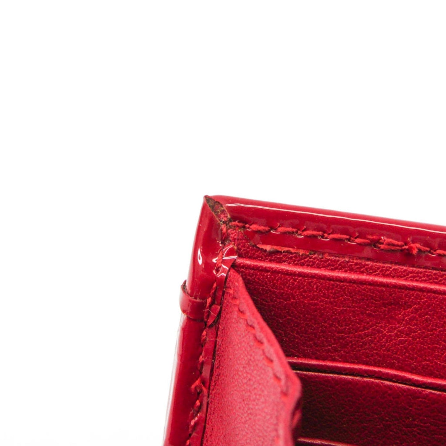 Gucci MicroGuccissima 309760 Women's Enamel Leather Long Wallet (bi-fold) Red Color