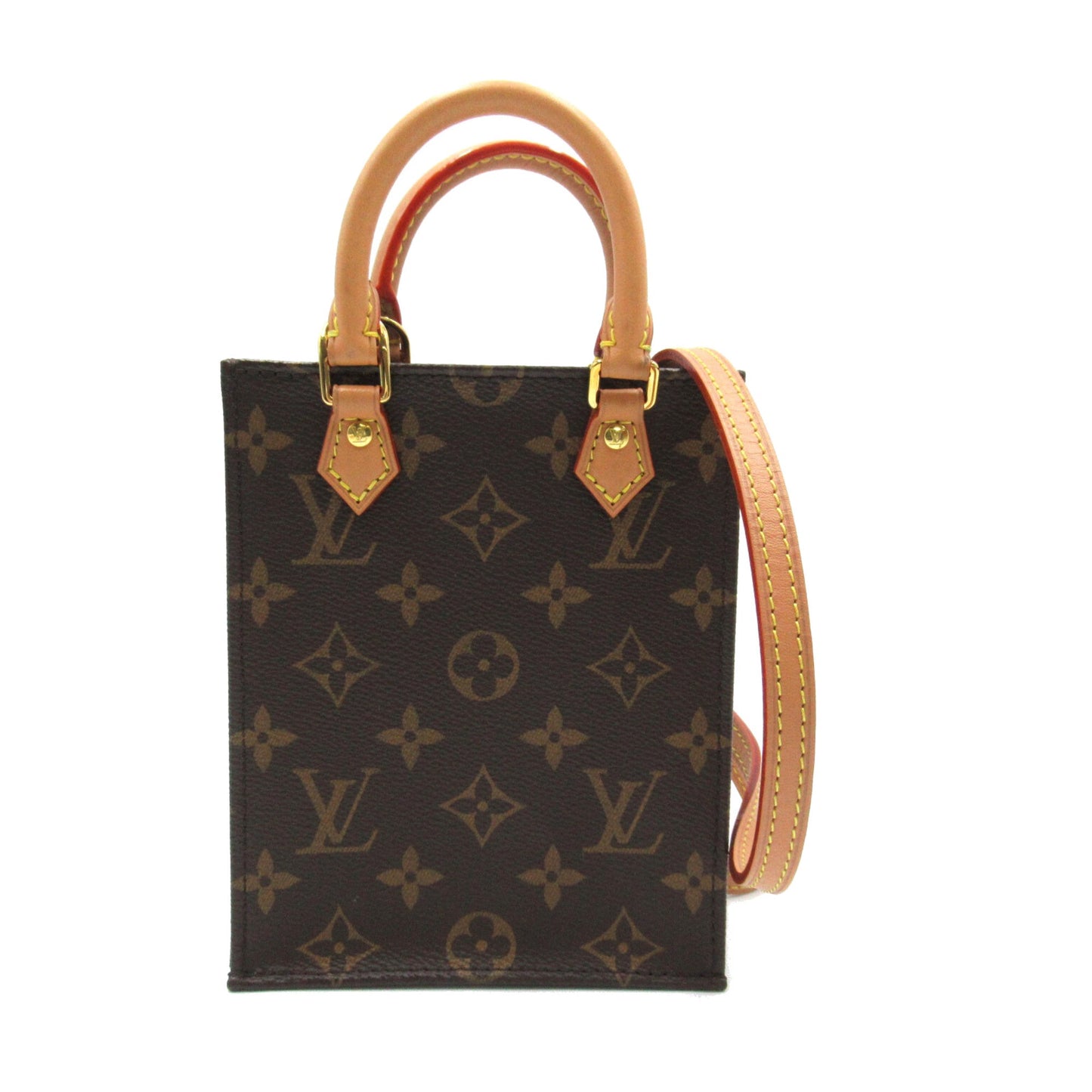 Louis Vuitton Petit Sac Plat Brown Monogram PVC coated canvas M69442