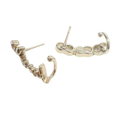 Chanel Coco Mark Earrings Ear Cuff A23V AB7658 Rhinestone COCO Ladies New