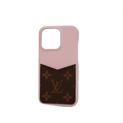 Louis VuittonAuth  Monogram Phone Case iphone case bumper 13 PRO M81343 Gimauve