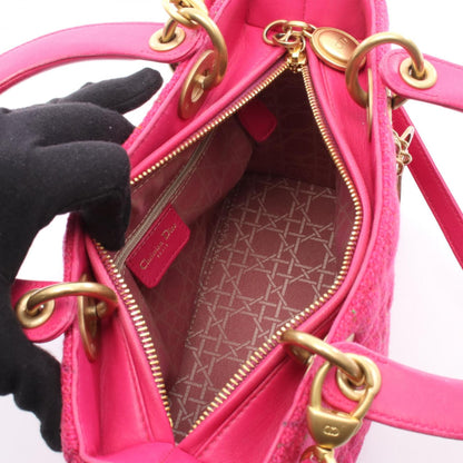 Christian Dior Pink Fabric Handbag ()