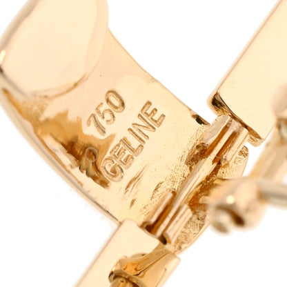 Celine ladies K18 yellow gold earrings