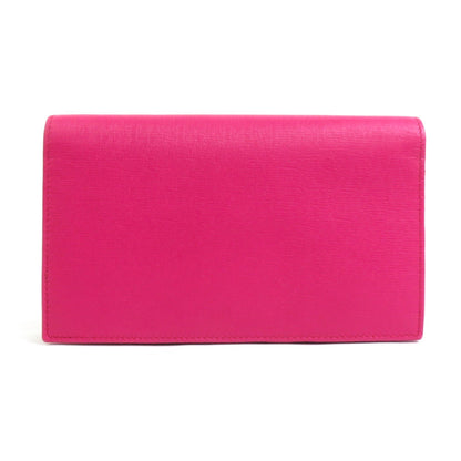 Gucci Pink Leather Chain/Shoulder Wallet