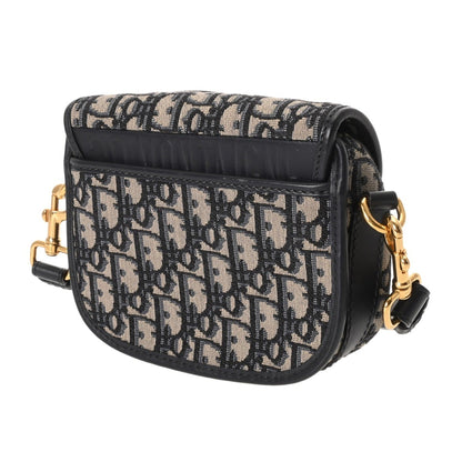 Christian Dior Navy Jacquard Shoulder Bag ()