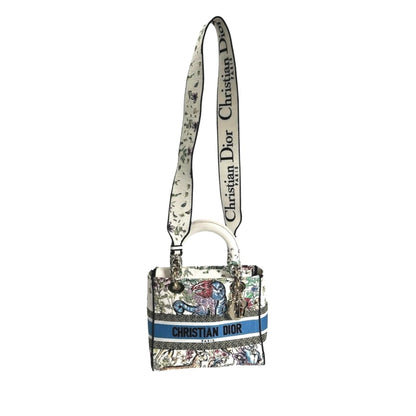Christian Dior Lady Dior Multi-Color Canvas Handbag ()