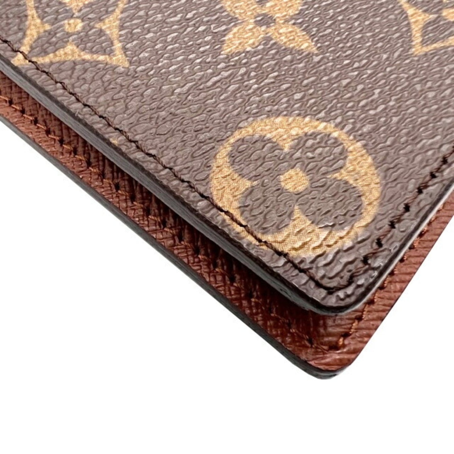 LOUIS VUITTON Portefeuille Brazza Monogram M66540 SR2099 Bifold Long Wallet Brown Men's Women's