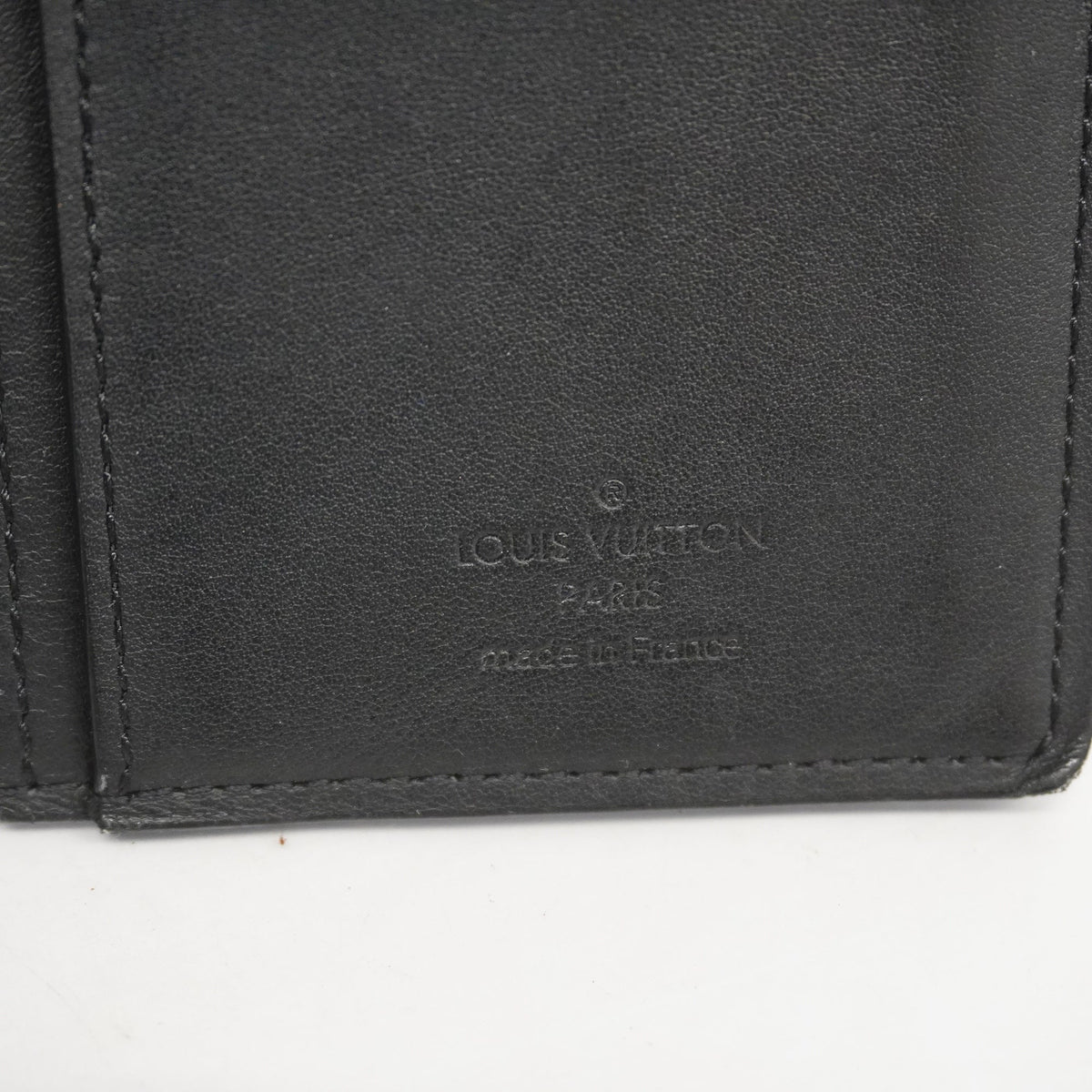 Louis VuittonAuth  Damier Infini Portofeuil Blaza N63010 Onyx