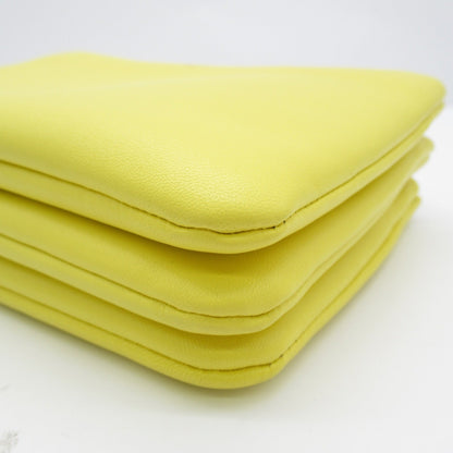 Celine Trio Shoulder Bag Yellow leather