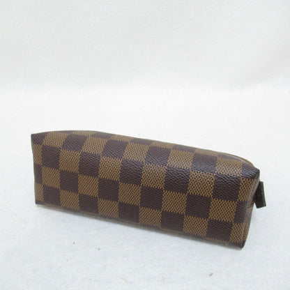 LOUIS VUITTON Pochette Cosmetics Pouch Brown Damier PVC coated canvas N47516