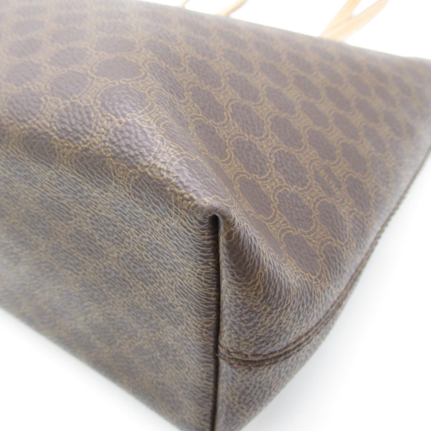 Celine Tote Bag Brown PVC coated canvas
