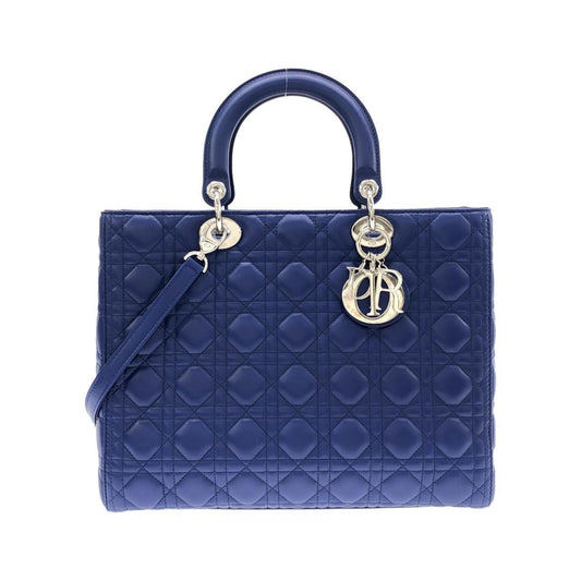 Christian Dior Silver Leather Handbag ()