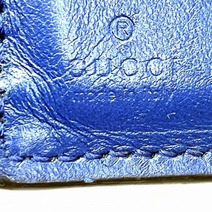 Gucci Blue Leather Wallet (Bi-Fold)