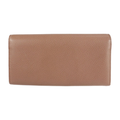 Gucci Gucci Swing Brown Pink Leather Long Wallet (Bi-Fold)